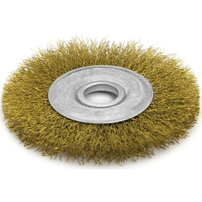 Щетка для УШМ плоская латунированная проволока 175/22 мм Калибр 131745