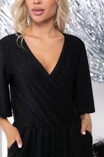 Комбинезон "Клео" (мерцающий черный) НЬЮ К7348 LT Collection (Акция)