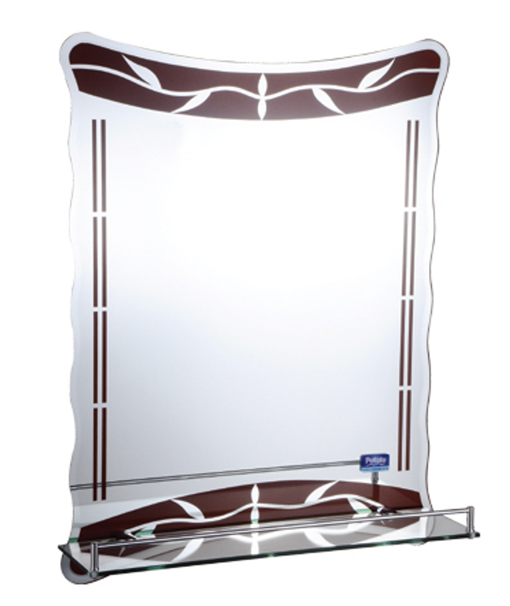 713 Зеркало с полкой 600*450 РОТАТО