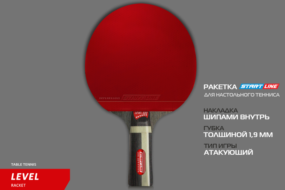 Теннисная ракетка Start line Level 600 New (анатомическая) 12703