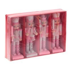 GAEM Набор из 4шт Украшение новогоднее "Щелкунчик", L19 W4 H13,5 см