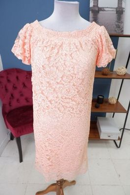 Платье AScool гипюровое персиковое 40 размер, новое