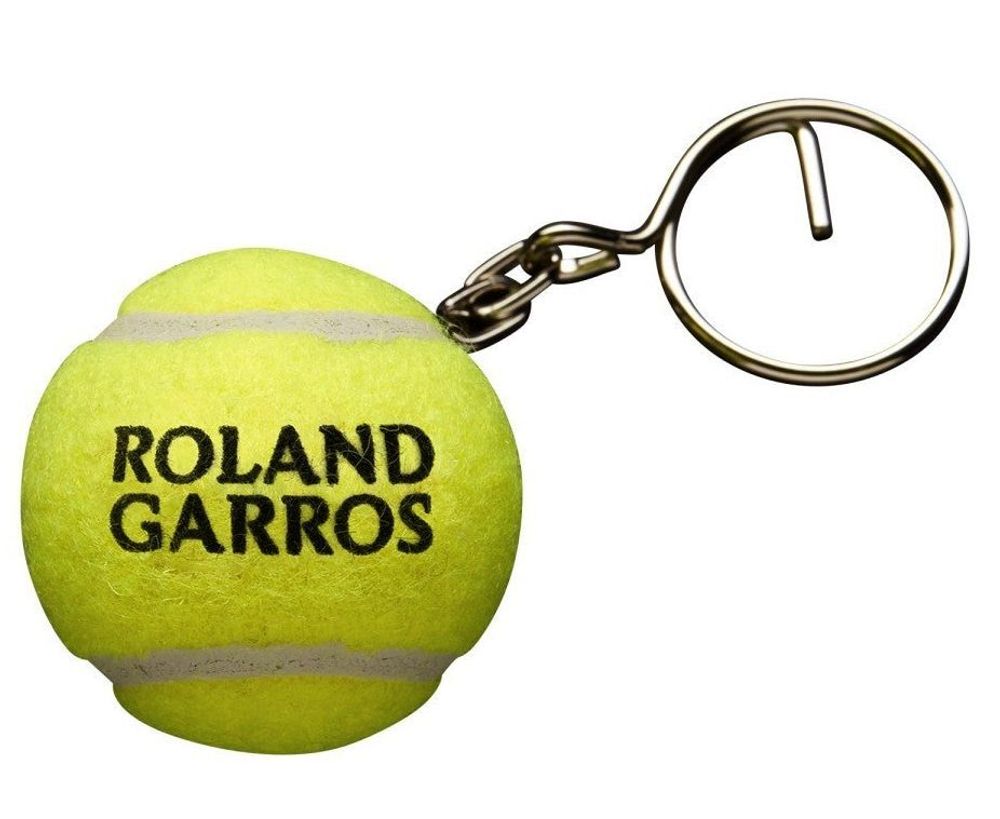 Брелок Wilson Tennis Ball Keychain Roland Garros Tournament - желтый