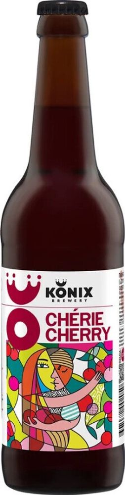 Пиво Коникс Дорогая Вишенка / Konix Cherie Cherry 0.5л - 5шт