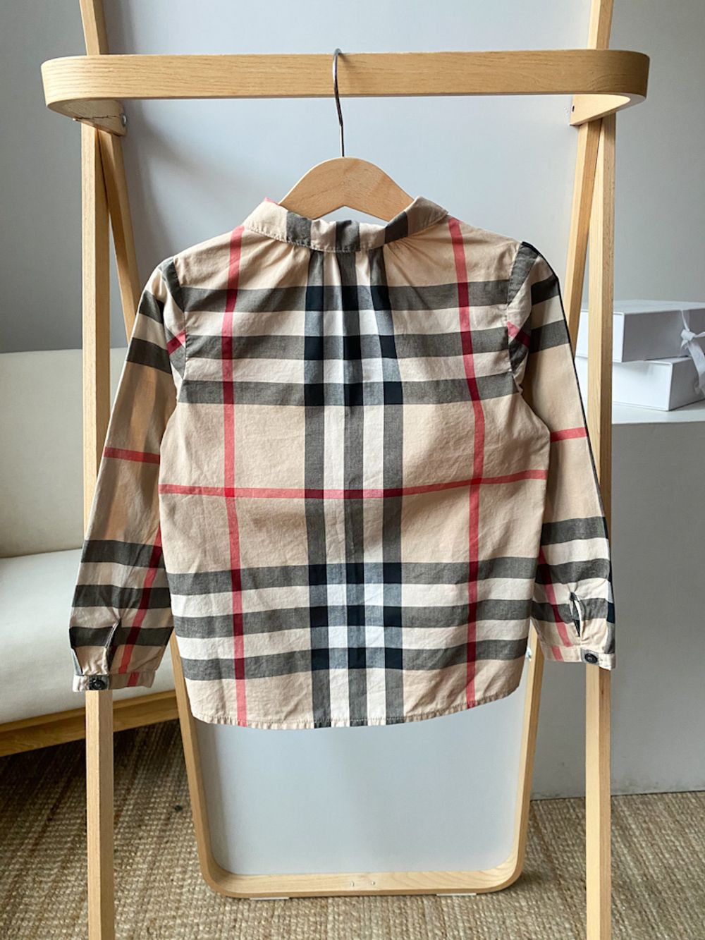 Хлопковая блузка Burberry, 110