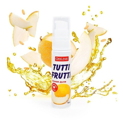Съедобная гель-смазка Tutti-Frutti сочная дыня 30 г