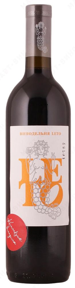Вино сухое красное  «Коллекция Винодела» 2020г Винодельня LETO креп 12%, емк 0,75л