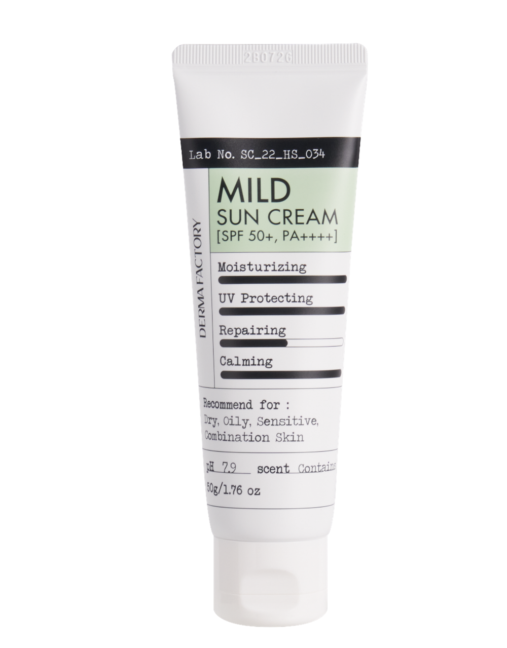 Derma Factory Мягкий солнцезащитный крем MILD SUN CREAM  ,30 мл