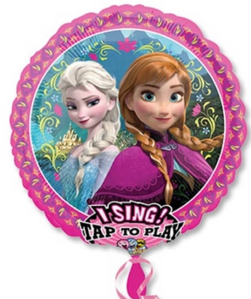 Шар круг МУЗЫКАЛЬНЫЙ 71 см Холодное сердце Эльза и Анна