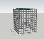 Габион клумба 400х400х600