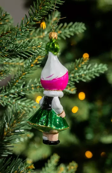 Елочное украшение Редисочка, стекло, 11,5 см., 1 шт., Витус (59314)