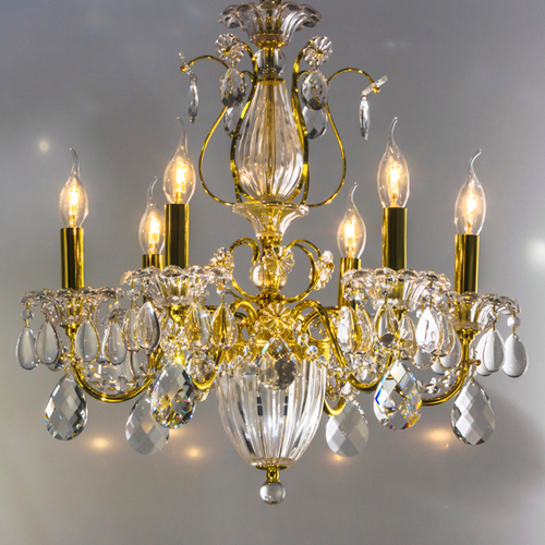 790062 Люстра SCHON 6x60W E14 ЗОЛОТО