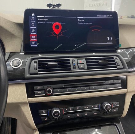 Магнитола BMW 5-серия F10 2010-2013 CIC - Radiola RDL-1278 монитор 12.3" на Android 13, 8+128Гб, CarPlay, 4G SIM-слот