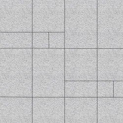 Тротуарная плитка ГРАНДО - Гранит Белый, комплект из 4 видов плит