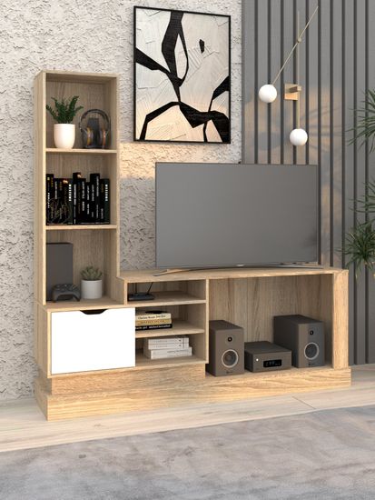 дуб сонома / белый