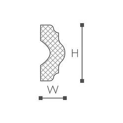 Молдинг WL3 (40х15х2000мм) NMC