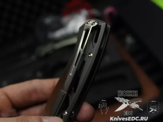 Нож складной НОКС Майор сталь M390, серый Титан 328-159506