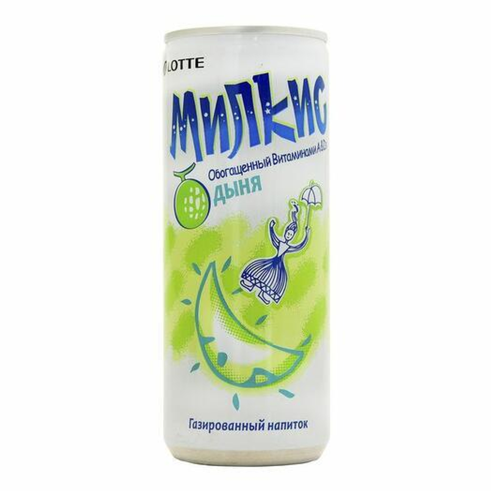Напиток газированный Milkis Melon вкус дыня, 250 мл