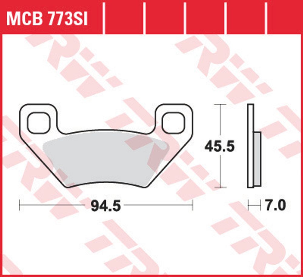 Колодки тормозные дисковые TRW MCB773SI