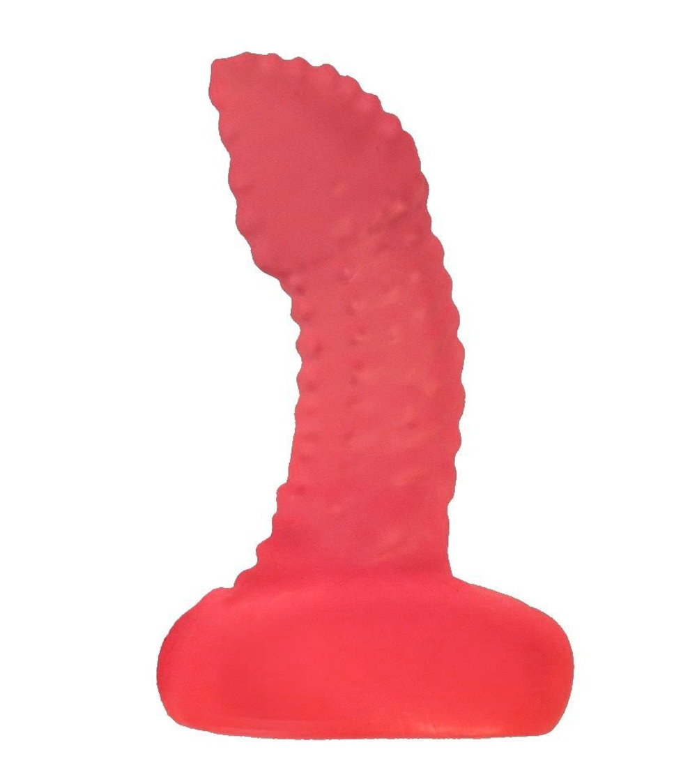 Анальный фаллоимитатор LOVETOY, 7,1 см, розовый, рельефный