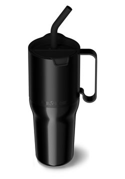 Термостакан Klean Kanteen Rise Tumbler 36oz Straw Lid (1065 мл) Black