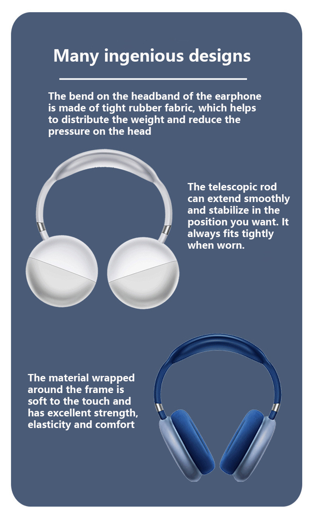 Наушники беспроводные с радио AKZ Max11