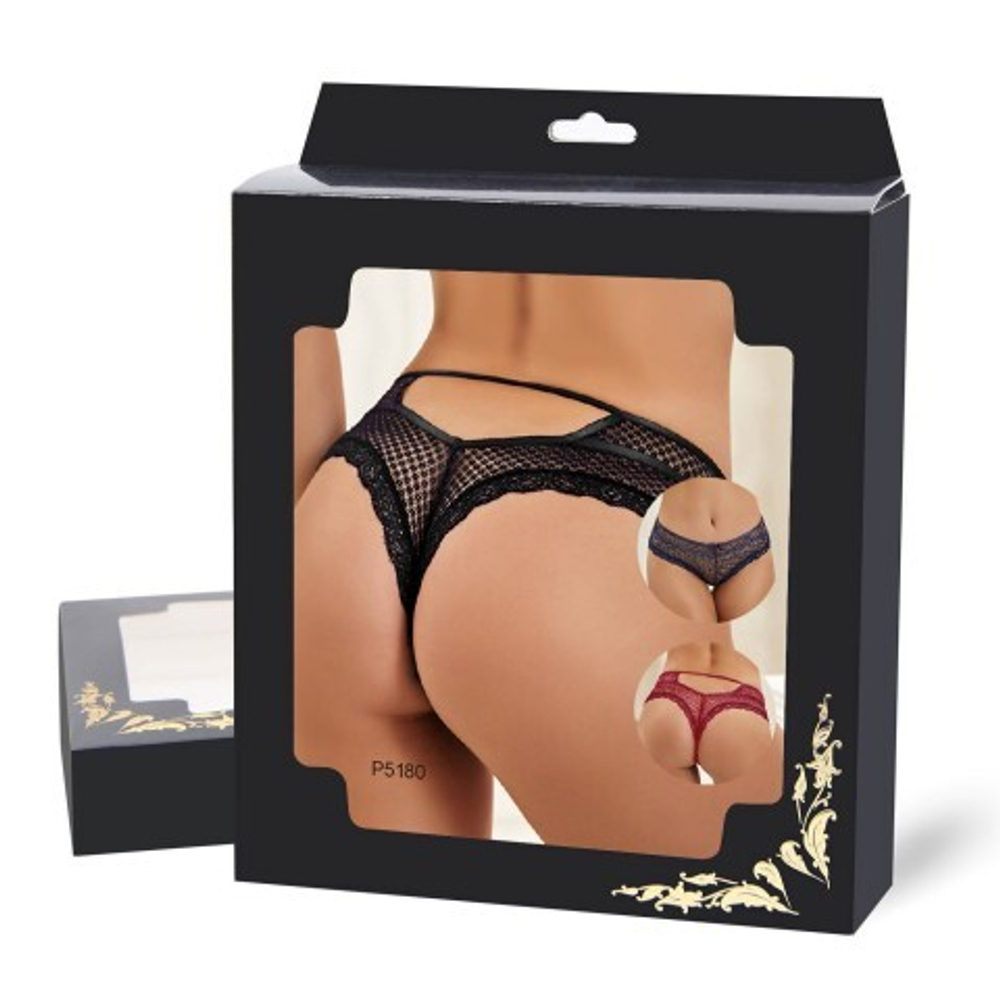 Трусики танга Ladies, бордовые, M-L