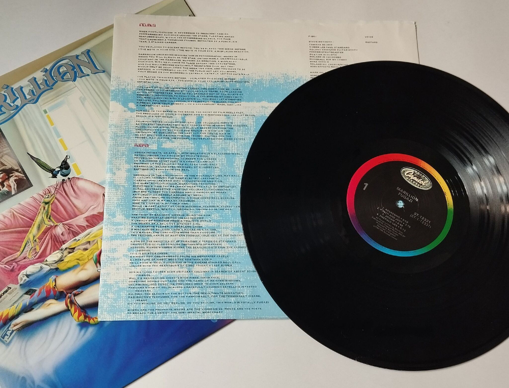 Винтажная виниловая пластинка LP Marillion Fugazi (USA 1984)