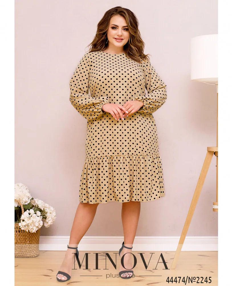 Платье 2245-бежевый Minova