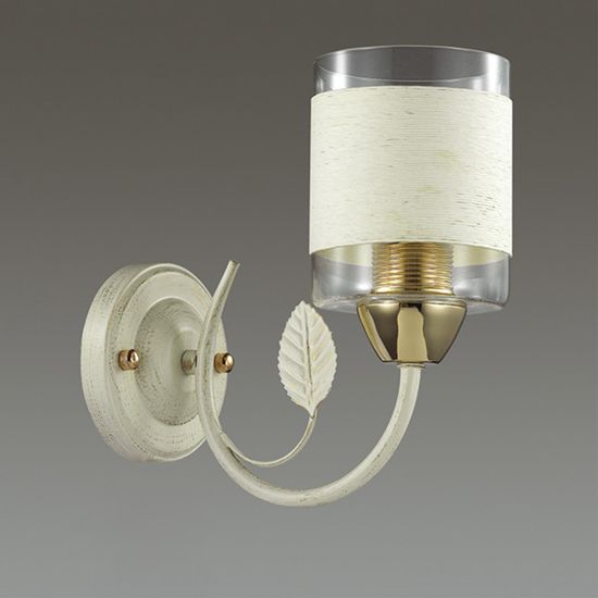 3029/1WY УЦЕНКА(НЕВОЗВРАТНЫЙ ТОВАР) COMFI LN16 000 золото, белый с золотой патиной Бра E27 60W 220V FILLA