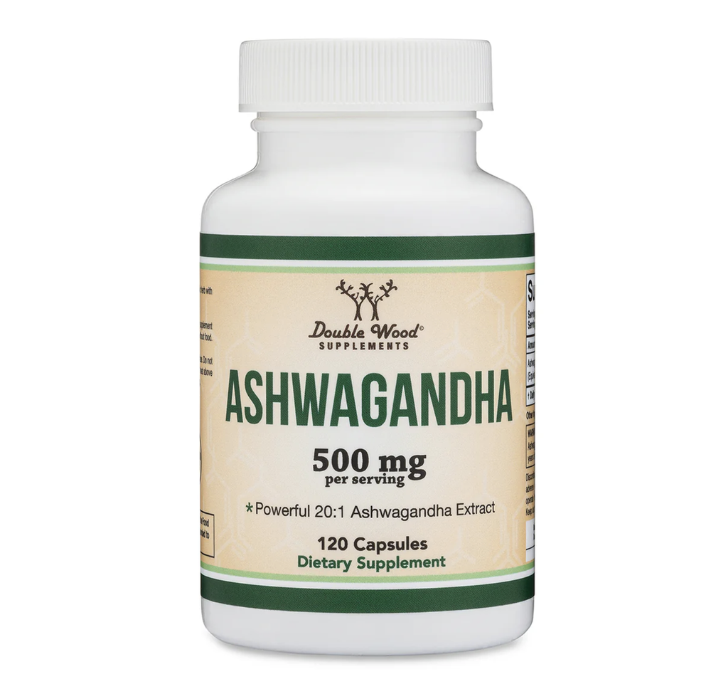 Double Wood Supplements - Ashwagandha - 120 x 250 mg capsules