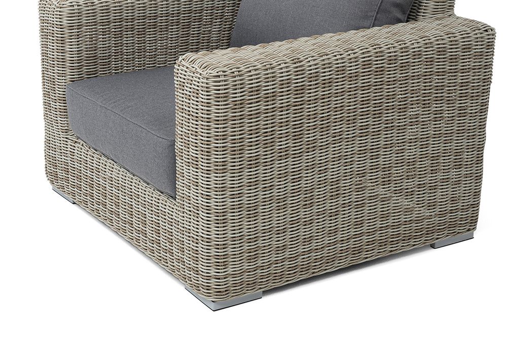 "Боно" кресло из искусственного ротанга, цвет бежевый