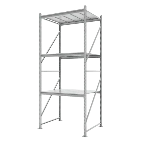 Стеллаж СФМ 3000х1250х800 (3 яруса с настилом) Zn