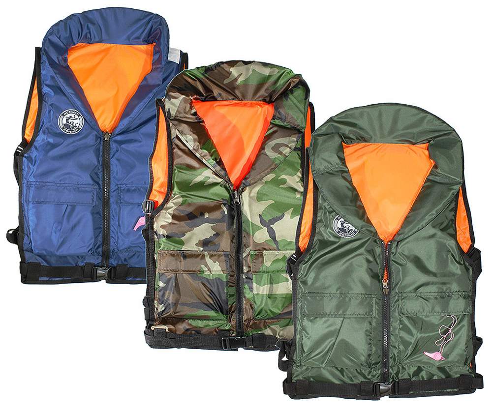 Универсальный Спасательный жилет 60-120кг "Pilot" камуфляж (Сертификат ГИМС)/ жилет спасательный для лодки