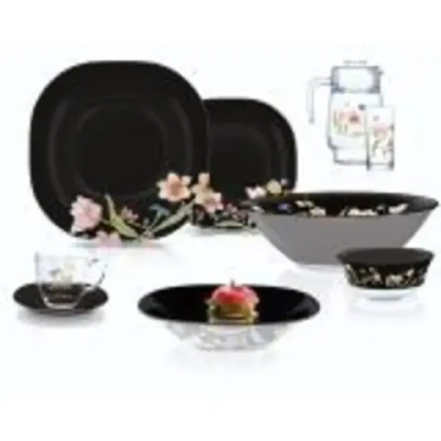 Набор столовой посуды 44 предмета «CARINA MINUET BLACK» V2710