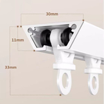 Ультратонкий алюминиевый карниз для штор, потолочный