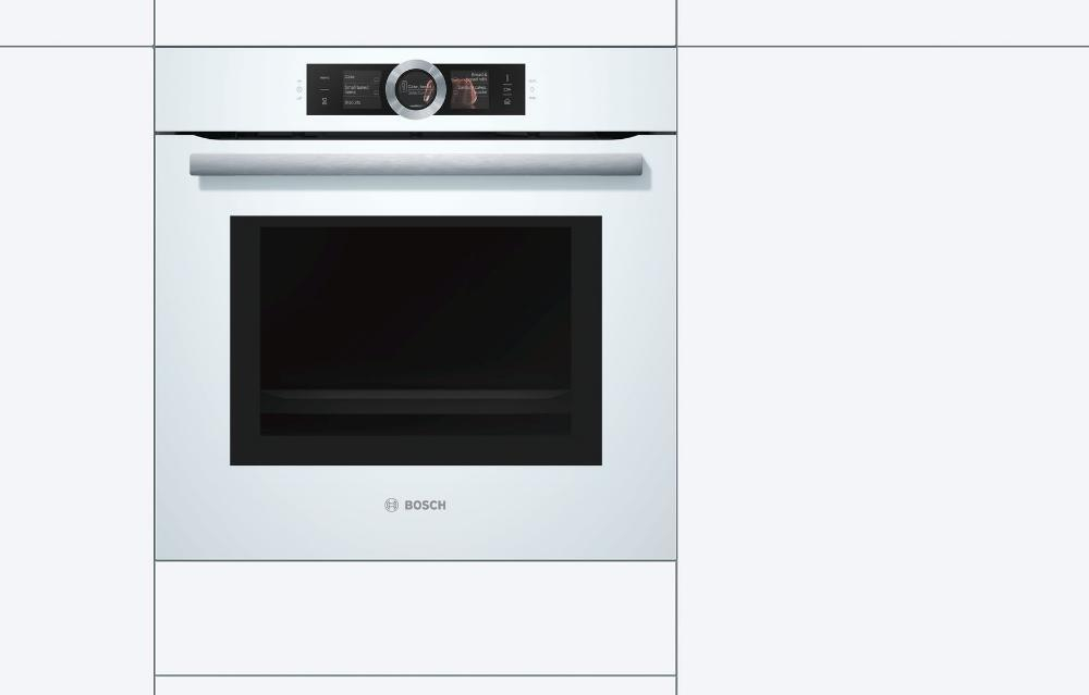 Духовой шкаф с микроволнами и паром Bosch HNG6764W6