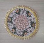 Набор гобеленовых салфеток Кружево (цветы) D20 см 6 шт