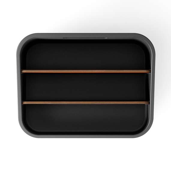 Органайзер bellwood, 29х20 см, черный/орех