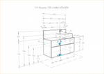Тумба под раковину AQUATON Мишель 100