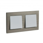 ATLASDESIGN NATURE 2-постовая РАМКА, МЕТАЛЛ ЛАТУНЬ