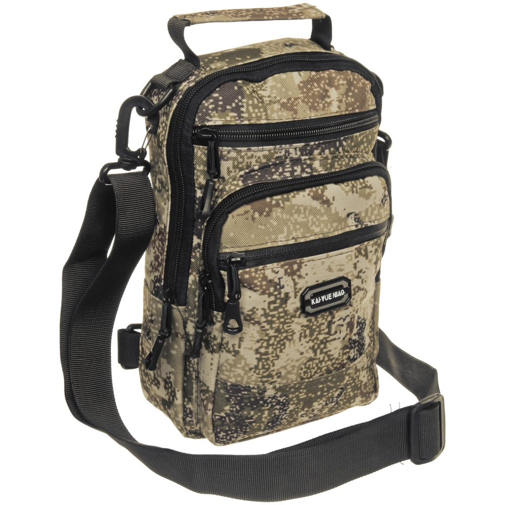 Сумка мужская через плечо «Viking», 4 кармана, цвет хаки-бежевый, 27*16*6,5см