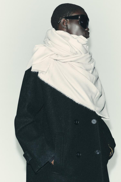 ZARA ОДНОТОННЫЙ МЯГКИЙ ПЛАТОК, ЭКРЮ