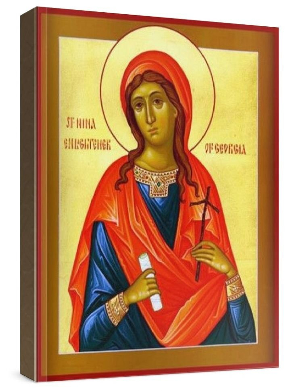 Нина, равноапостольная (рукописная икона)