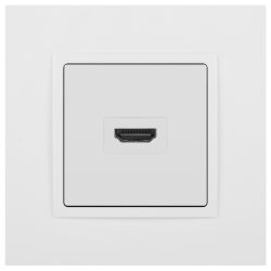 Розетка ЭРА Elegance 14-3114-01М HDMI, белый матовый