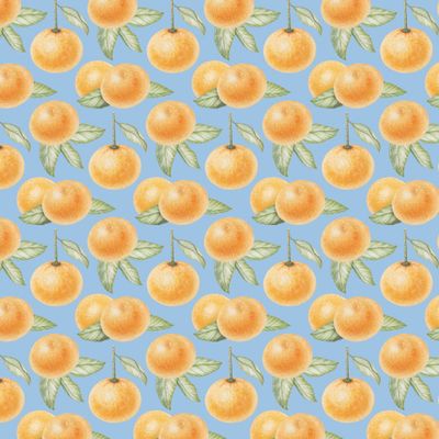 Мандарины апельсины, акварель