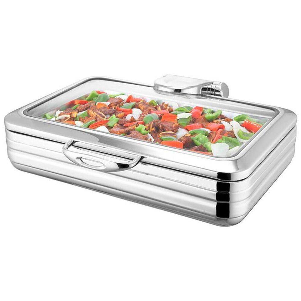 Мармит индукционный 8,5 л 1/1*65 с откидной крышкой и окном 58,5*48,5*17 см   SUNNEX