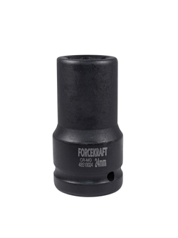 Головка ударная глубокая 1'', 24мм (6гр.) FORCEKRAFT FK-48510024