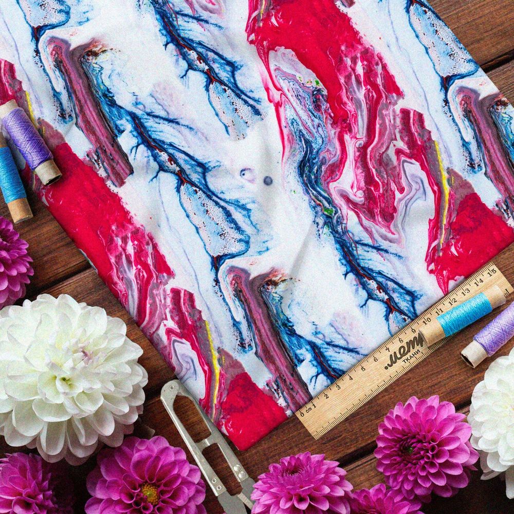 Ткань шелк Армани утренний марс