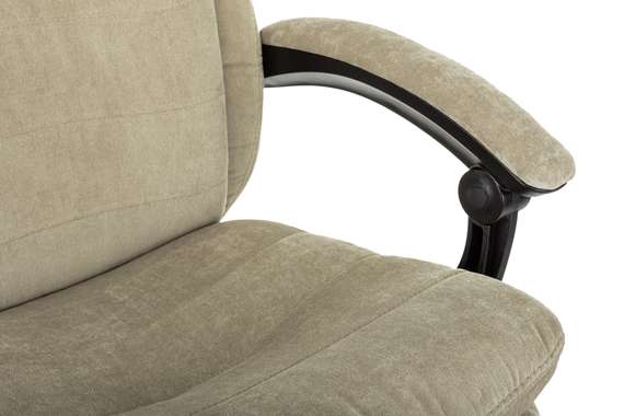 Кресло руководителя Бюрократ T-9950MSG-F Fabric песочный Light-21 крестов. пластик подст.для ног